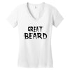 great beard Women's V-Neck T-Shirt