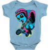 panda rider Baby Onesie