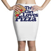 this girl loves pizza Pencil Skirts