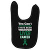you can't scare or beat me i have been through liver cancer Baby Bibs