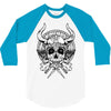 skull viking 3/4 Sleeve Shirt
