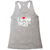 i love the 90's  musik dj fun Racerback Tank