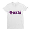 goats Ladies Fitted T-Shirt