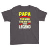 papa the man the myth the legend 2 Youth Tee