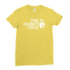 husky face Ladies Fitted T-Shirt