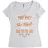 pop pop the man the myth best pop pop ever Women's Triblend Scoop T-shirt