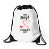 Our First Father's Day! Baby Girl Drawstring Bags