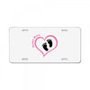Custom baby girl name maternity design License Plate