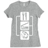 v2 eat sleep fish Ladies Fitted T-Shirt