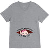 hello excuse me is it july yet asian girl black print V-Neck Tee