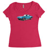 1965 corvette sting ray classic car, ideal birthday gift or pres Women's Triblend Scoop T-shirt