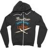 brother  the pilot the myth the legend Zipper Hoodie