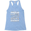 proud dad 3 Racerback Tank