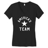 americas team Women's V-Neck T-Shirt
