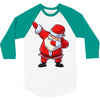 Santa Dabbing 3/4 Sleeve Shirt