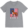 usa boxer flag V-Neck Tee