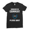 sarcastic comment loading Ladies Fitted T-Shirt