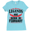 Legends Are Born In February Ladies Fitted T-Shirt