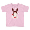 santa reindeer penguin christmas Toddler T-shirt