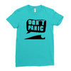dont panic Ladies Fitted T-Shirt