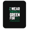 i wear emerald green for liver cancer awareness Mousepad
