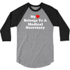 my heart belongs to a medical secretary 3/4 Sleeve Shirt