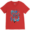blue vectorfunk V-Neck Tee