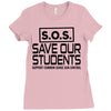S.O.S. Save Our Students Ladies Fitted T-Shirt