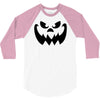 evil pumpkin face halloween costume 3/4 Sleeve Shirt