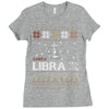 santa libra christmas ugly t shirts Ladies Fitted T-Shirt