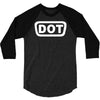 2x dot sticker vinyl decal d.o 3/4 Sleeve Shirt