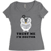 Trust Me i'm Doctor Women's Triblend Scoop T-shirt