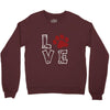 love paw rhinestud Crewneck Sweatshirt