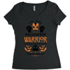 halloween warrior Women's Triblend Scoop T-shirt