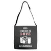 All i Need is Love A Camera Adjustable Strap Totes