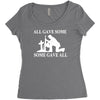 all gave some fallen soldier Women's Triblend Scoop T-shirt