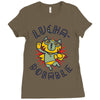 lucha dorable Ladies Fitted T-Shirt