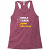 single taken trainin to go super saiyan Racerback Tank