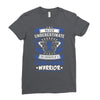 Never Underestimate The Strength Of A Colon Cancer Warrior Ladies Fitted T-Shirt