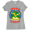 pizza party Ladies Fitted T-Shirt