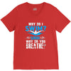 why do i swim why do you breath V-Neck Tee