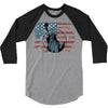 us flag 3/4 Sleeve Shirt