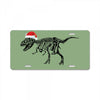 t rex skeleton santa claus License Plate