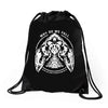 why do we fall, so we can learn to pickup ourselves up black Drawstring Bags