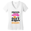 Class of 2017 Proud GrandMother Graduation Women's V-Neck T-Shirt