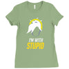 im with stupid Ladies Fitted T-Shirt