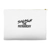 smash the patriarchy Accessory Pouches