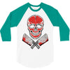 skull meat 3/4 Sleeve Shirt