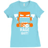 rage quit Ladies Fitted T-Shirt