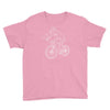 shark riding bicycle bike funny Youth Tee